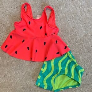 Cat & Jack 18m Peplum Bathing Suit set